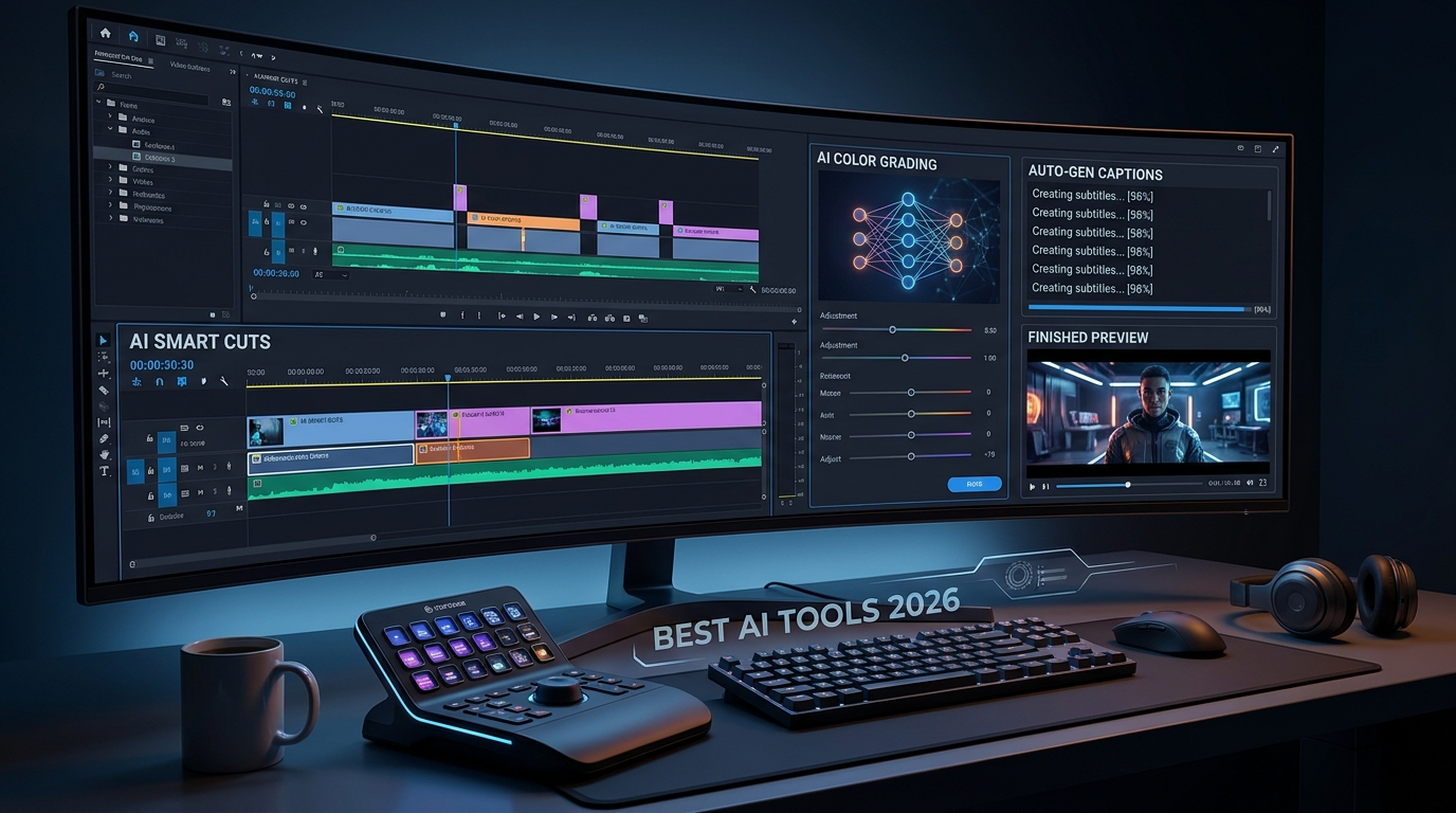 Best AI video editing tools for creators and agencies in 2026